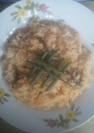 A picture of Spring Onion Rice.