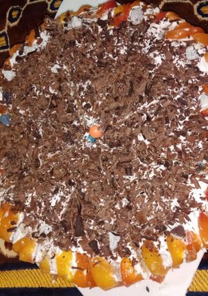 صورة لوصفة اخف واحلي تارت كمبوت الخوخ😋😋😋