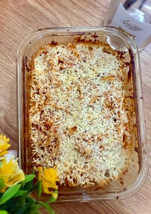 Foto resep Mie Bolognese Brulee