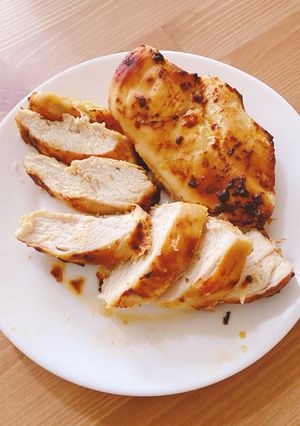 減脂好朋友🍗味噌雞胸肉（氣炸鍋） 的食譜成品照片