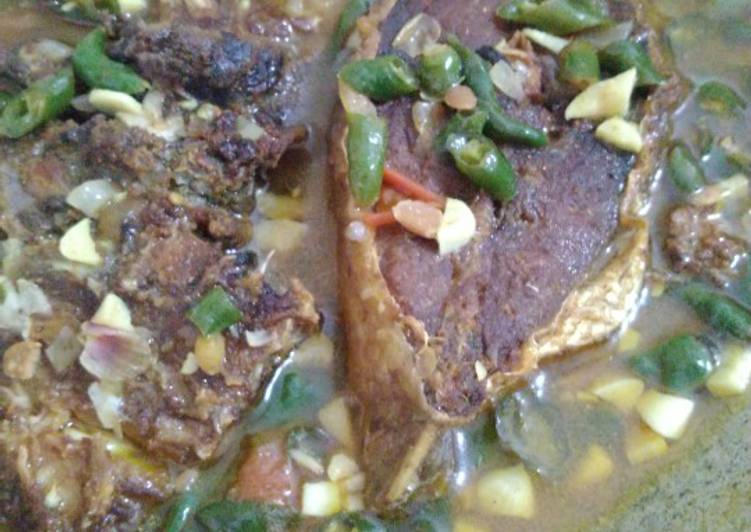 Ikan tauco cabe ijo