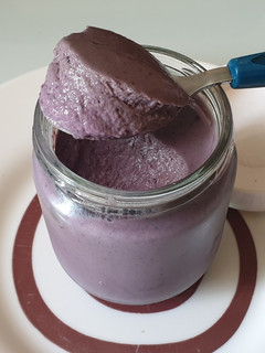 Una foto de Petit suisse con arándanos (en Thermomix)