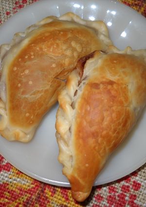 Una foto de Empanadillas de pasta de avellanas (Nutella)