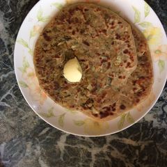A picture of Delicious cauliflower prantha Sunday breakfast.