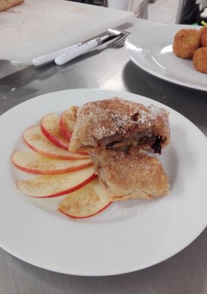 Una foto de Apfelstrudel (Strudel de Manzana)