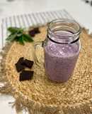 Smoothie de frambuesa y arándanos sin azúcar