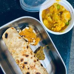 A picture of Bhujia paratha.