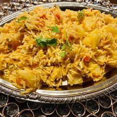 A picture of Three spice Potato rice.