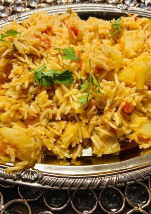 A picture of Three spice Potato rice.