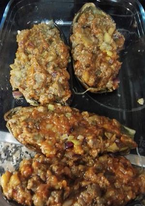Foto principal de Berenjenas asadas rellenas