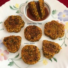 A picture of Oats Aloo Tikki.