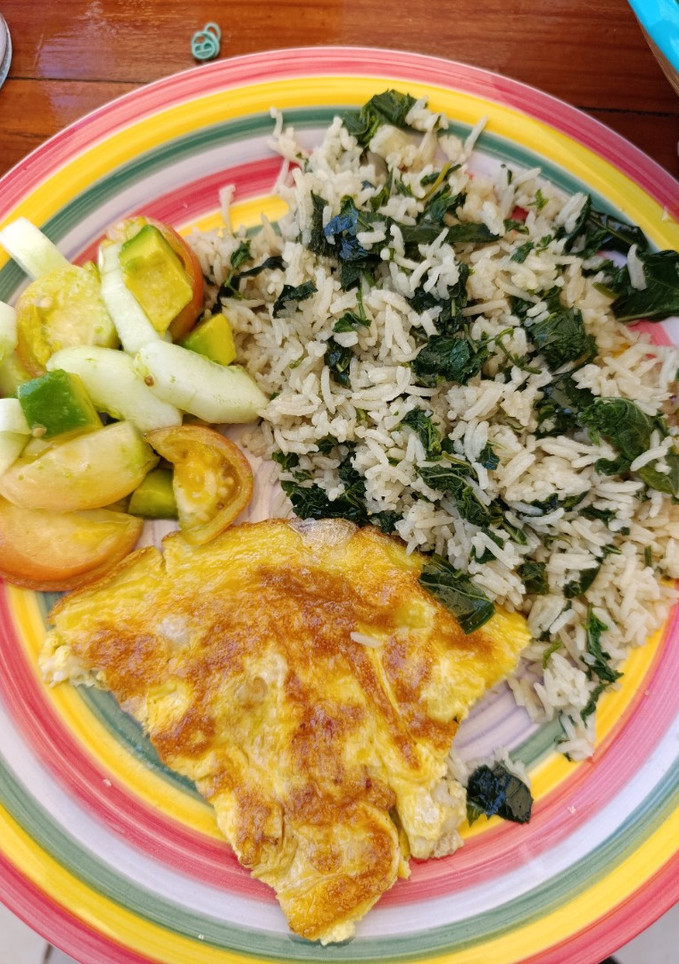 Una foto de Arroz con chaya