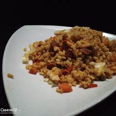 A picture of Bulgur jollof.