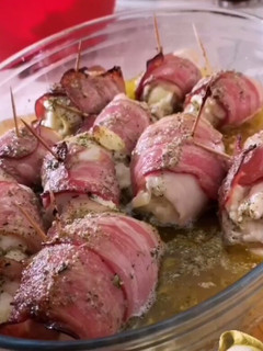 Una foto de Rollitos de pollo rellenos