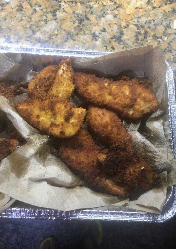 Una foto de Milanesa apanados muy ricos, tipo israelí