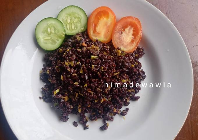 Nasi Beras Hitam Base Genep (Diet Sehat)
