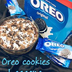 Oreo cookies lasagne A picture of Oreo cookies lasagne.