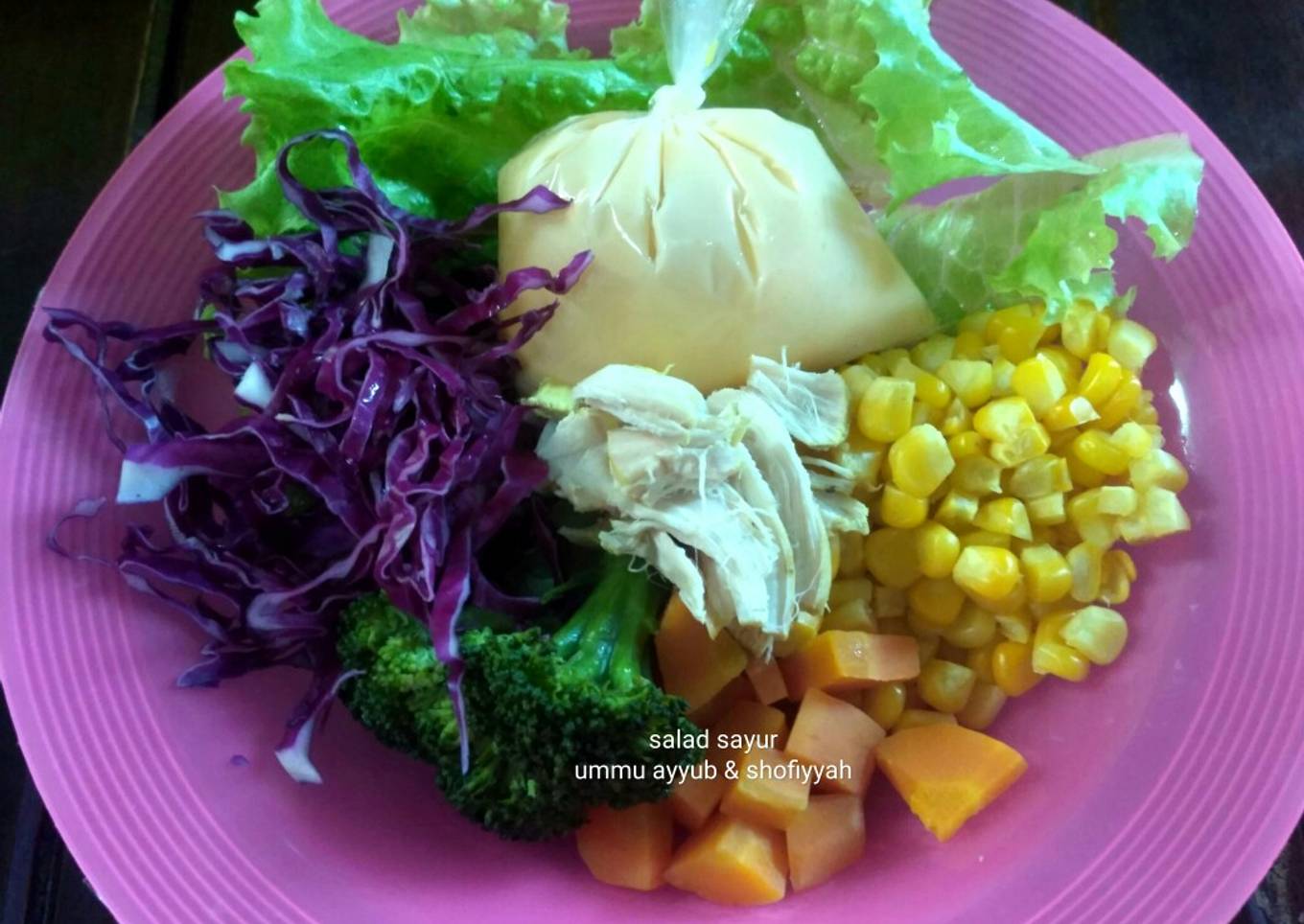 028. Salad Sayur mix Ayam Suwir