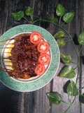 Sate entok bumbu kacang kecap manis