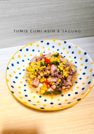 Foto resep Tumis Cumi Asin dan Jagung