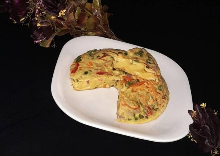 Recipe of Award-winning Potato omelette pizza