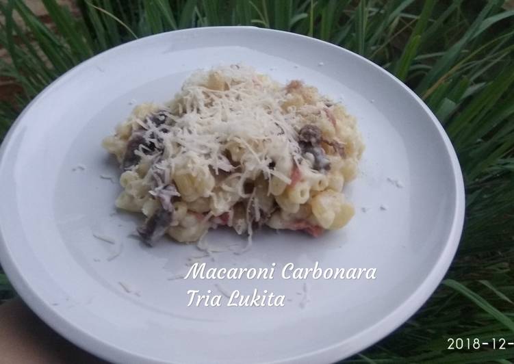 Macaroni Carbonara Mudah & Enak