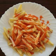 A picture of Shallow fried chips.