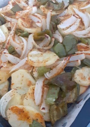Una foto de Verduras al horno especiadas