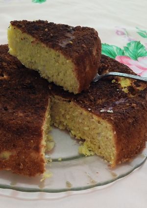 A picture of Sweet Corn and Banana Bread.
