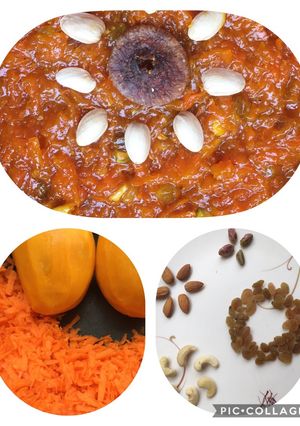 A picture of Mango Carrot Combo Halwa.