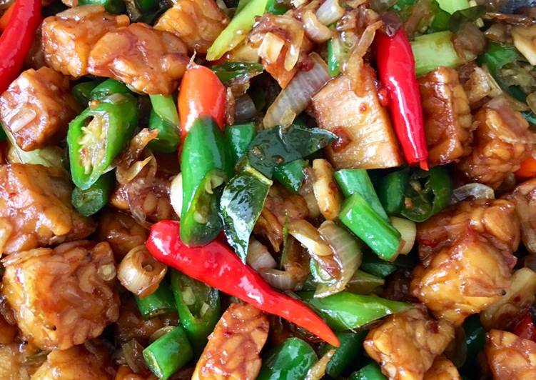 Tumis Tempe buncis Manis Pedas