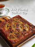 Kek Pisang Coklat Cip