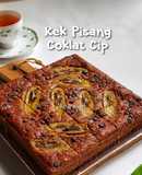 Kek Pisang Coklat Cip