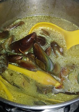 Foto resep Kerang ijo sayur kuning