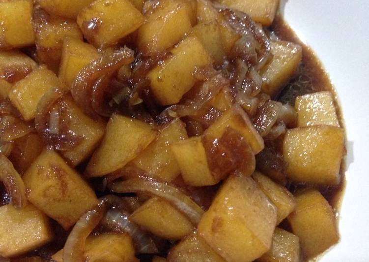 Kentang teriyaki sedap nikmat murah meriah yaaa