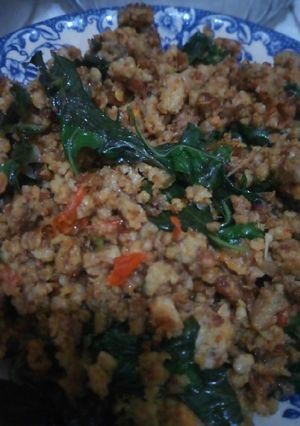 Foto resep Tumis oncom daun kemangi 🌿🌿