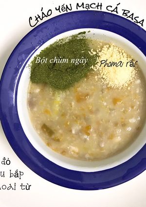 Hình của món Cháo yến mạch cá basa.