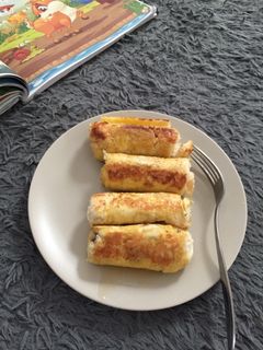Foto resep Roti Gulung Pisang Coklat