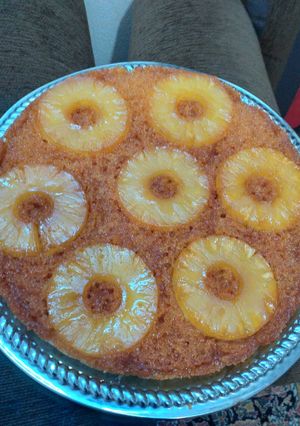 صورة لوصفة كيكة الاناناس