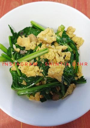 Foto resep Tumis sawi hijau telur