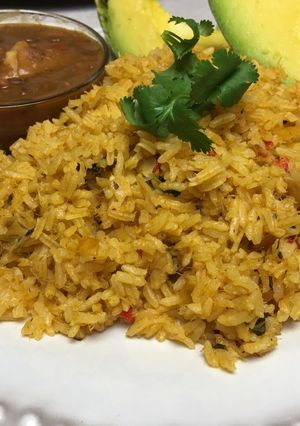 Una foto de Arroz con bacalao