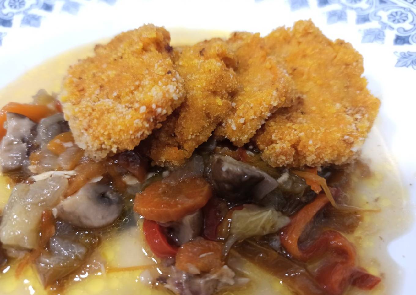 Hamburguesas de calabaza y soja texturizada (BLW)