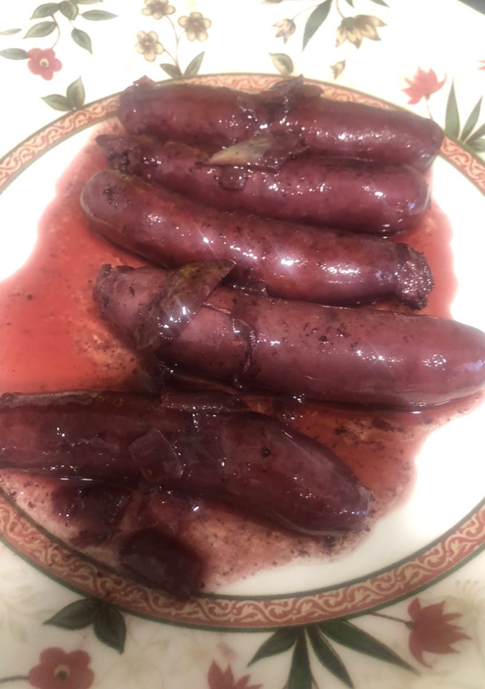 Una foto de Salchichas al vino