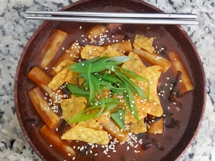 Resep Spicy Tteokbokki home made yang Lezat Sekali