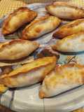 Gyozas de piña con piñones y queso con obleas en Airfryer o sartén tu eliges