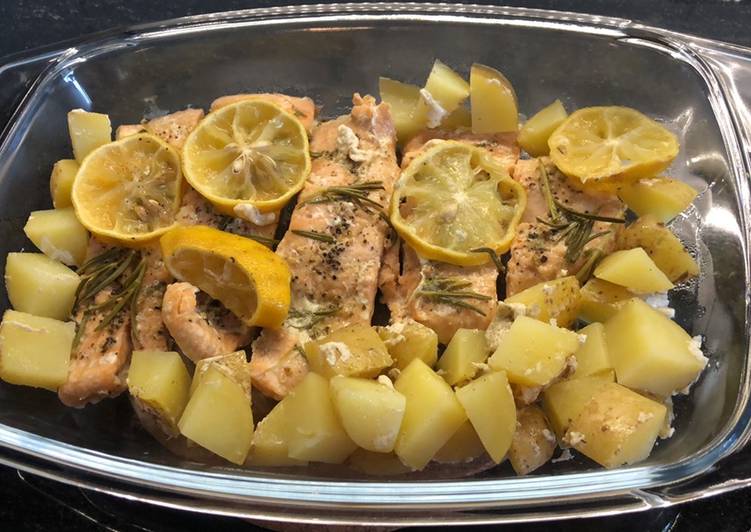 Salmão ao vapor com batatas instapot - Tudogosreceitas