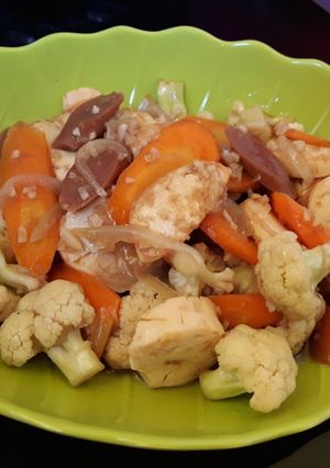 Foto resep Cah Brokoli Tofu Saus Tiram