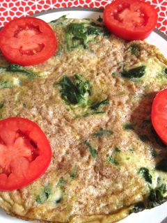 Spenótos tojáslepény recept fotója