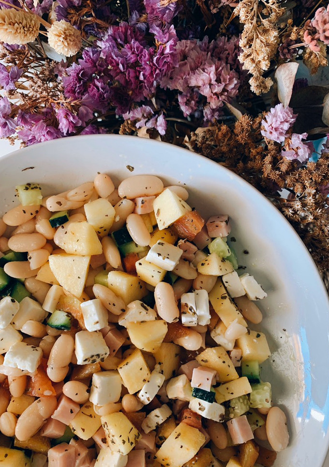 Una foto de Ensalada de alubias