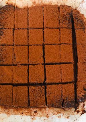Hình của món Nama chocolate  đắng chuẩn Nhật.